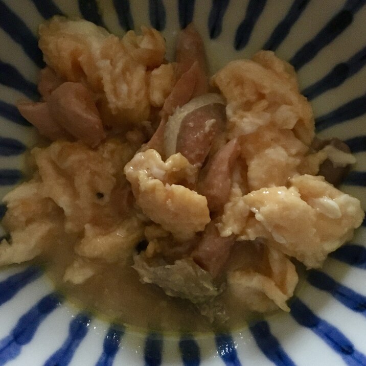 鮭と卵の味噌炒め煮